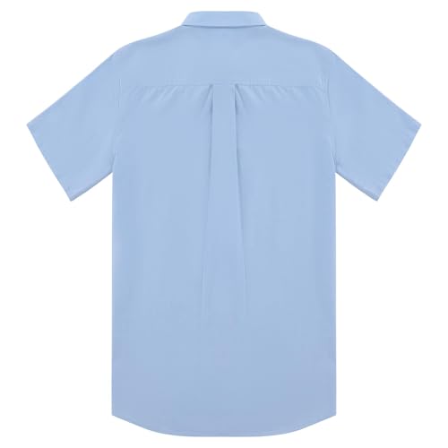 Mens Button Down Short Sleeve Cuban Guayabera Linen Shirts Casual Summer Cotton Beach Tops4