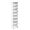 Furinno jaya space saving multimedia storage tower white  urban country home decor