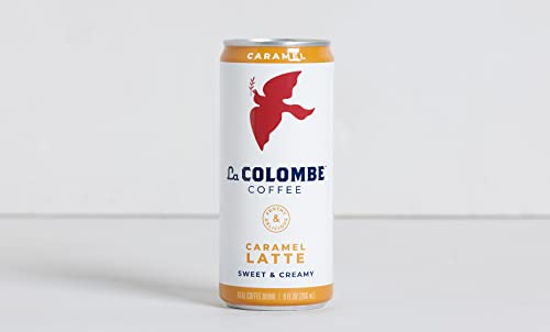 La Colombe Caramel Draft Latte - 9 Fluid Ounce, 4 Count - Cold-Pressed Espresso and Frothed Milk + Real Caramel - Made With Real Ingredients - Grab And Go Coffee