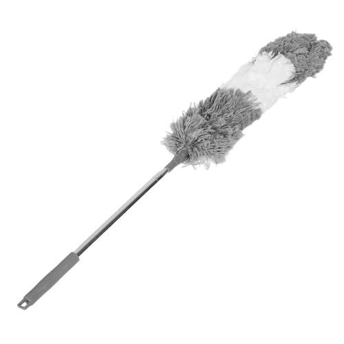 ORFOFE Retractable Microfiber Dusting Brush with Flexible Head for Household Cleaning Telescopic Design for Reach Areas Soft Bendable Duster for Cars Ceilings Fans and Electronics