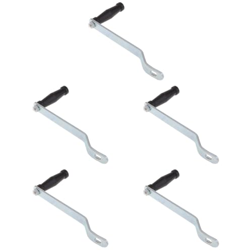 Kisangel 5st Winschkurbel Griff Schutz Markisenclips Rolle Windenkurbel Schwenken System Anhängerkurbel LKW -zubehör Pavillon Kanu Bausatz Umreifung Tür Inhaber Wagen Verzinkt Black