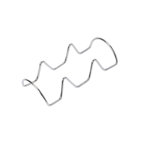 COLLBATH 2pcs Taco Stands Taco Tortillas Microwave Safe Stands for Taco Mexican Pancake Rack Taco Plates Maquina Para Tortillas Taco Holder Taco Tray Holder Taco Shell Baking Rack Silver