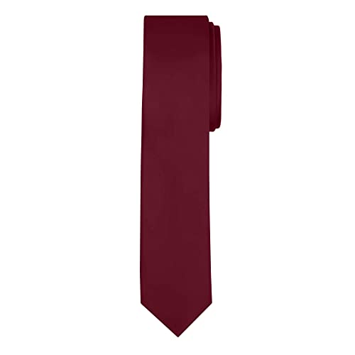Image of Jacob Alexander Men's Skinny Width 2 inch Solid Color Tie