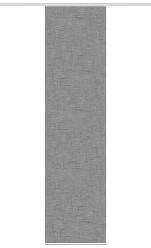 HOME WOHNIDEEN Schiebegardine PIVE, Digitaldurck, Dekostoff, Seidenoptik 245x60 cm, Farbe:grau, Größe:245 x 60 cm, Anzahl:1x