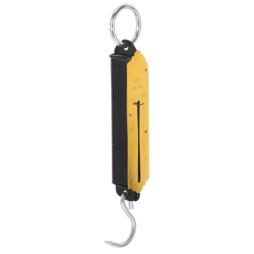 EXAOMBLE Báscula Mecánica Portátil de Resorte con Gancho para Equipaje y Productos, Capacidad 100kg, Material Metal, Paquete de 2 Unidades para Uso Exterior y Agrícola