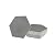 Avant Decor | Peel and Stick Kitchen Backsplash Tiles | Stone Composite Hexagon Stone Texture | Stick On Wall Tiles | Easy DIY Installation | 6” x 6.9” | Single Tile