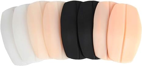 2Pairs Random Color Silicone Bra Strap Cushions Holder Non-Slip Comfort Shoulder Protectors Pads(BK,WH,Skin Colors) Easy Easy to Use and Store,Lingerie, Sleep and Lounge
