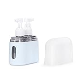 Travel bottles for Toiletries, TSA Approved Travel Containers, Refillable, Portable, Spray Bottles and Pump Bottles with Labels for Creams, Perfumes and Shampoos (Blue)