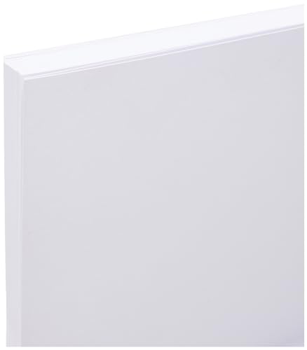 Baker Ross E99A A4 White Card Value Pack (220gsm), Perfect for Arts and Crafts Projects, Ideal for Home or School Crafts (Pack of 50)
