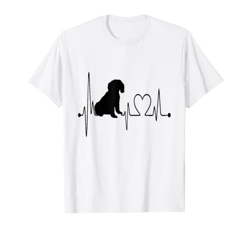 Electrocardiograma Cockapoo Dog Heartbeat Pulse Los perros son mi cardio Camiseta