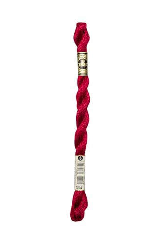 Hilo de Algodón Pearl Cotton DMC Mediano Rojo 27 yd miniatura 1