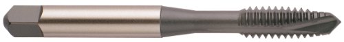 YG-1 J6 Series Premium HSS Spiral Pointed Tap, Hardslick Coated, Round Shank with Square End, Plug Chamfer, 5/8