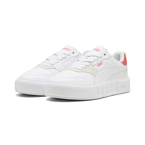 PUMA Zapatillas Cali Court Match Mujer 37, White Peach Frost Red