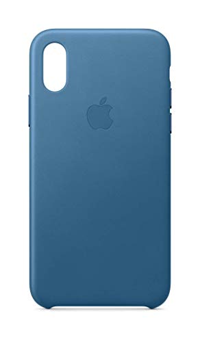 Image of Apple iPhone Xs Leather Case - Cape Cod Blue