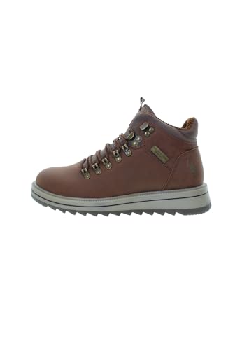 U.S. Polo Assn. - Bottillons VIKING002MDUT1 en synthétique, Tabac Brun (42)