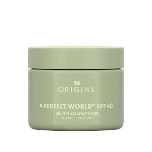 Origins A Perfect World Age-Defense Moisturizer with SPF 40 | Hydrates & Helps Delay Visible Signs of Aging | With Antioxidants, 1.7 Fl Oz