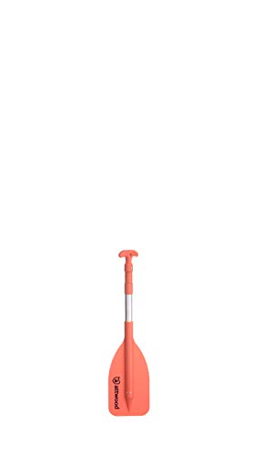 attwood 11826-1 Notfall-Teleskoppaddel Stechpaddel zum Bootfahren, multifunktional, verstellbar, 61-137 cm, orange