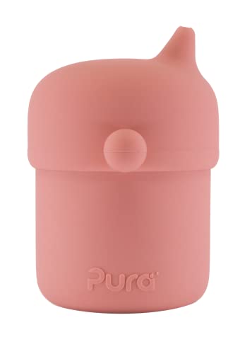 Pura - Drinkflessen - Pura my-my silicone tuitbeker 150ml - Pastel rose