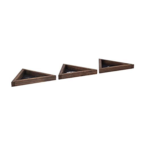 Décoration murale phase de lune suspendue en bois rustique