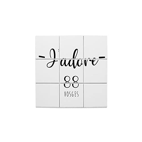 Carreaux céramique décoratifs J'Adore 88 Vosges, le cadeau souvenir idéal
