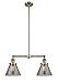 Innovations 209-AB-G43-LED 2 Light Vintage Dimmable LED Chandelier, Antique Brass
