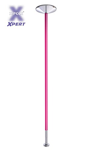 X-Pole 45mm Pink Powder Coated X-Pert Dance Pole (Spin/Static)