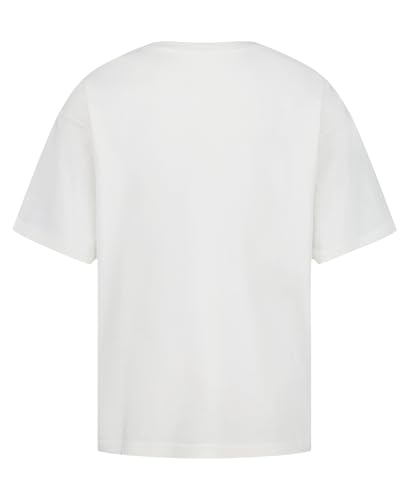 Image of Roxy Girls' Short Sleeve Oversized Fit Logo Tee, Crew Neck Graphic T-Shirt, Soft & Comfortable