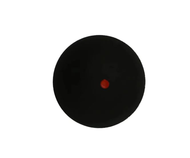Homirty Pelota de squash deportiva, pelota de squash de goma, puntos rojos individuales, bola de squash de alto rebote para principiantes, competencia y entrenamiento
