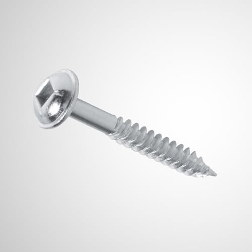 Image of POWERTEC 150 PK Pocket Hole Screws, Maxi-Loc Head, #2 Square Drive, 1-1 /4 inch Fine Thread for Pocket Hole Jig, Hardwood Cabinets & Furniture (72262)