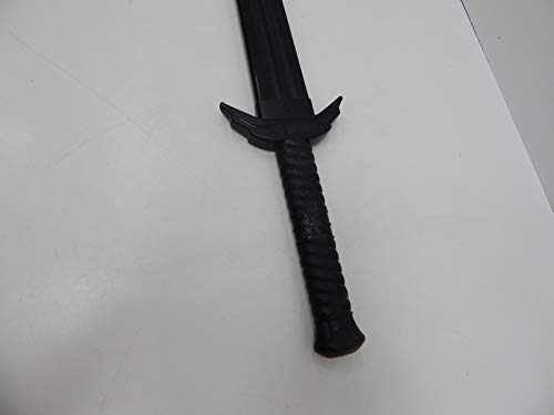 Martial Arts Polypropylene Sword - Training Equipment – Black Polypropylene Blade, Round Handle with Spiral, Self Defense, Training, Safe, Easy, Fun, Cosplay, Martial Arts (E503-PP)