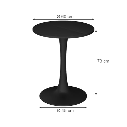 Table à manger compacte Vicco Carl montage facile 60x60 cm - 4