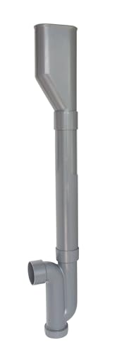 SOMATHERM FOR YOU, Siphon universel d'évacuation pour machine à laver, sortie horizontale 40 mm, modèle compact avec entonnoir double, compatible avec...