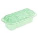 Tablecraft HJ124 Jadeite Glass Collection Butter Dish, 6.75 x 3.25 x 2.25, Green