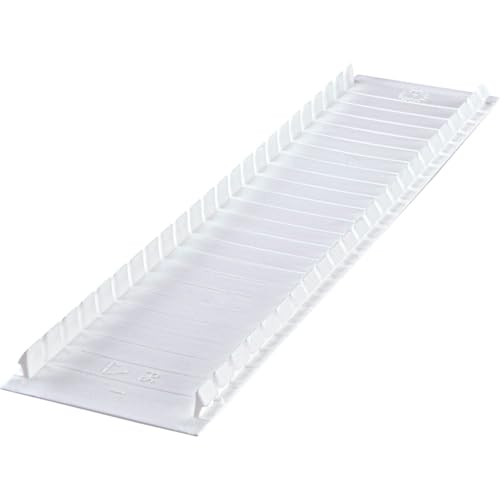 Verschiedene 10 Stück Abdeckleisten für Verteiler für 12 Modulsteckplätze weiß - Weißer selbstlöschlicher Klebestreifen für Verteiler von F-Tronic, Hager, Geier, etc.
