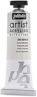 Pebeo 37 ml Artist Acrylics, Iridescent Pearl White