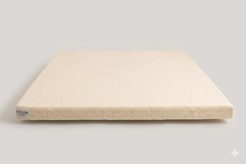 Image of Vilson Premium Orthopedic Memory Foam Mattress Topper | 2 inch Thick Bed Topper | Double Bed Topper 78 inchx48 inch | Body Contouring Comfort | 5 Years Warranty | Cooling & Supportive Bed Topper