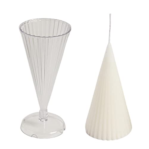 Handmade Candle Molds - Round Cone Candle Making Molds | Aromatherapy Candles Moulds for Casting, Wax, Soaps, Beeswax Candles,