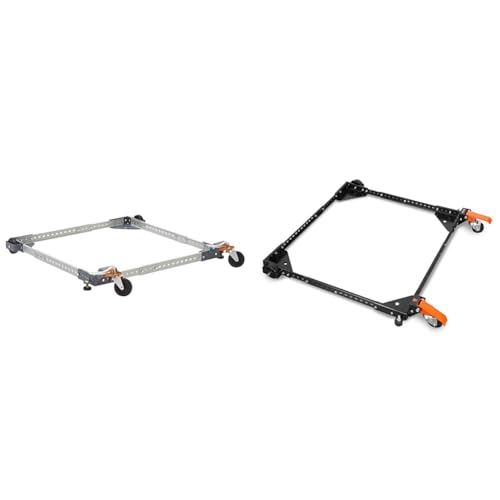 Image of Bora Adjustable Universal Mobile Base Portamate PM-1000. Move Your Heavy Tools & Wen Mobile Base, Universal Heavy Duty, 500-Pound Capacity for Tools and Machines (MB500)