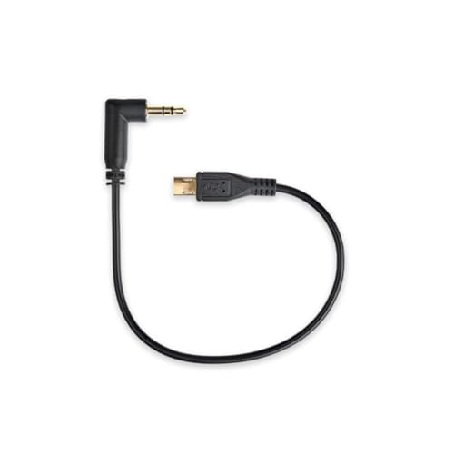 Tentacle Sync C24 compatible con Sony FX-3/FX-30, cable TRS de código de tiempo micro USB a ángulo recto de 3,5 mm