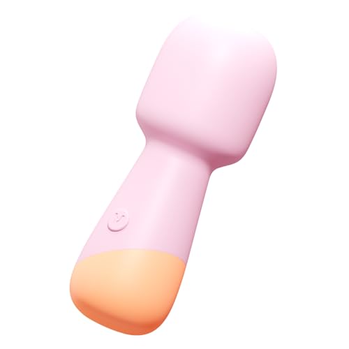 VUSH Peachy Mini Vibrating Wand Rechargeable Female Vibrators with 10 Modes Silent & Waterproof Womens Vibrator Compact Personal Massager for Travel and Everyday Pleasure