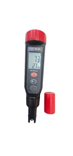 Image of Digital pH Meter PH201, 0-14 pH Range, 0.1 Resolution, Temperature Display, Calibration Buffer Kit, SOLD BY TECHNO INSTRUMENTS BANGALORE