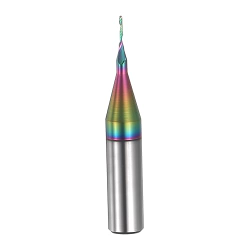 Broca de enrutador en espiral PATIKIL de 1/4 con corte de 1/32 para fresado de madera