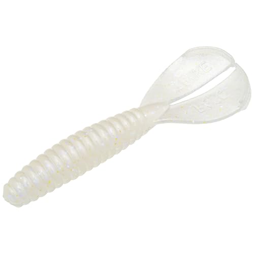 Strike King Rage Menace Grub Fishing Lure, Soft Plastic Double Tail Grub, Crazy Tail Action, 3 1/2-Inches