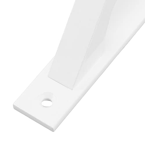 Handle Barn Door Sliding Sliding Door Handle Metal Plated Cabinet Barn Door Handle with Mounting Screws Sliding Door (White)