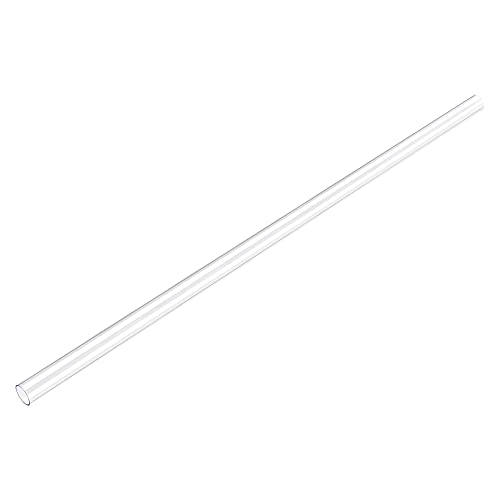 Image of uxcell Rigid Round Clear Tubing 12mm(15 /32'') ID x 13mm(1 /2'') OD x 1.64Ft Length Plastic Tube