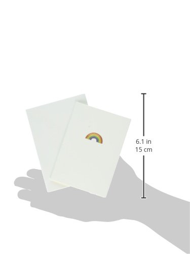 Image of Graphique Rainbow La Petite Presse Boxed Notecards - 10 Embellished Gold Foil Rainbow Blank Cards with Matching Envelopes and Storage Box, 3.25 inch x 4.75 inch (L1332CB)