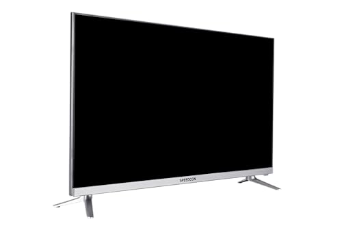 Image of SPEEDEX 32 inches Frameless HD Ready Smart LED TV, Silver Stand