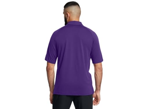 Image of Under Armour Mens Title Polo - Fast Drying SM Purple-White