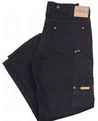 Men's Work Jeans (7 Pocket) Without Suspender Buttons - Rinsed Black 42 x 292