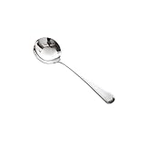 Cucharas, Cuchara pequeña de acero inoxidable, cuchara postre for comer en casa(Silver)